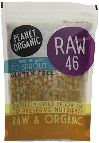 Planet Organic Sprouted Rolled Naked Oats, 300 g, Lot of 4
