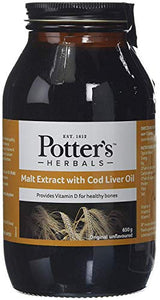 Potters Malt Extract & Cod Liver Oil 650g (Pack of 3)