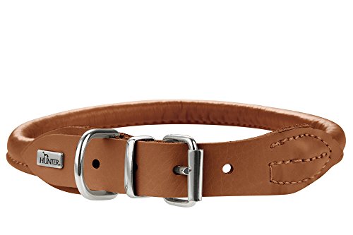 Collar Round & Soft Elk 45/8 Elkskin Cognac, 38-42 Cm | Hunter