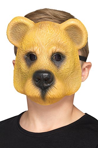 Smiffy's 49801 Bear Mask, Child, Unisex, Light Brown, One Size