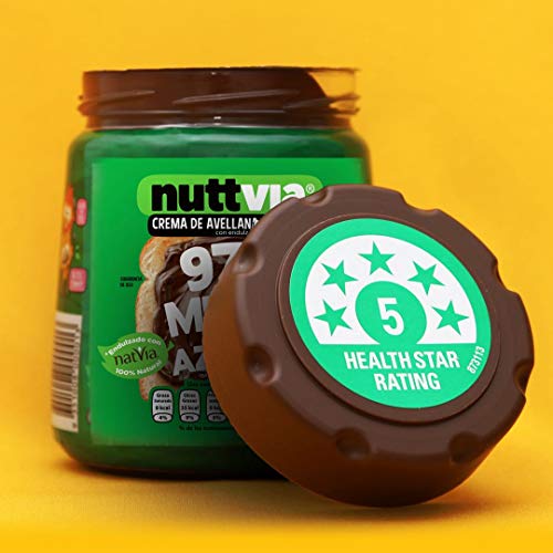 Nuttvia 600g Hazelnut Spread 97% less Sugar No Palm oil (1)