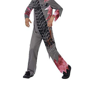 Smiffys Children's Deluxe Roadkill Pet Costume, Jumpsuit & Headpiece, Size: M, Color: Grey, 44302