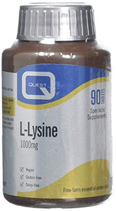 Quest L-Lysine 1000mg 90 Tablets (Pack of 2)