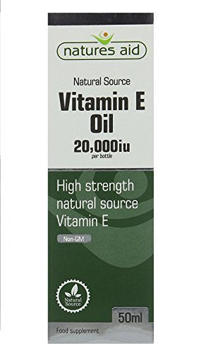Natures Aid Vitamin E Oil 20,000iu 50ml X 2 (Pack of 2)