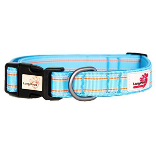 Long Paws Comfort Collection Collar Small Light Blue