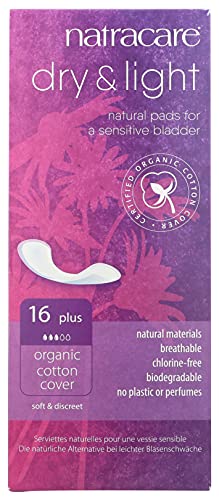 Natracare Organic Dry & Light Incontinence Pads Plus 16 pcs