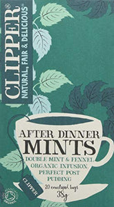 Clipper After Dinner Mints and Fennel Tea Bag 38g (Pack of 20)