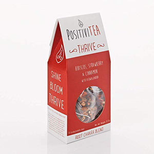 Positivitea  Thrive - Hibiscus Straw'b Cinnamon Ashwagandha Bags, 12-Count