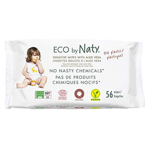 NATY by Nature Babycare ECO Wipes with Aloe - Pack of 12, Total 672