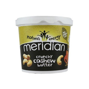 MERIDIAN FOODS - No GM Soya Crunchy Cashew Butter 1kg 1kg (PACK OF 1)