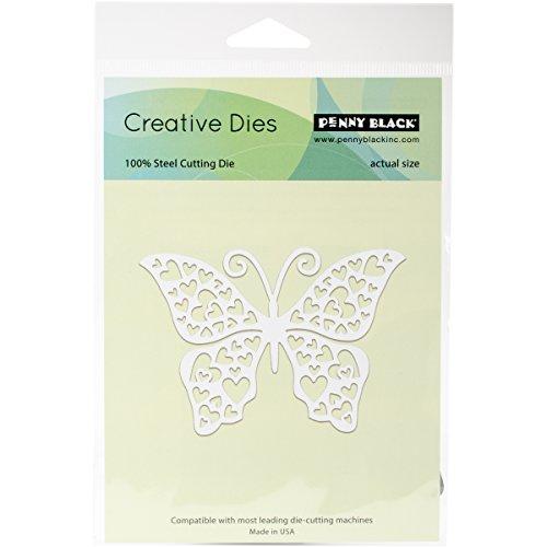 Penny Black Hearts Butterfly Steel Die (51-297)