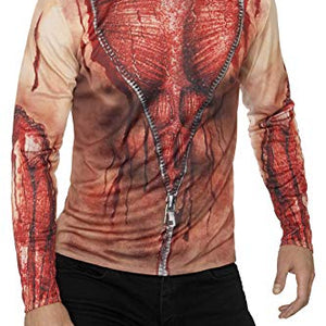 Smiffys 46833M Ripped Skin T-Shirt (Medium)