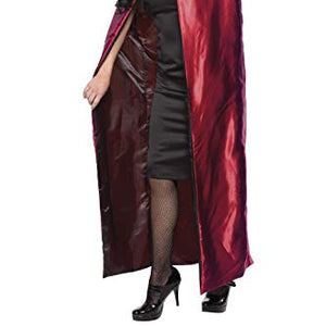 Smiffys Deluxe Reversible Cape - Red and Black