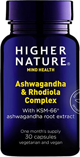 Higher Nature Ashwagandha and Rhodiola Complex - Natural Support for Mind and Body