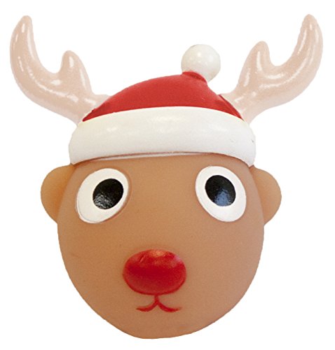 Vinyl Reindeer Ball | Pet Brands Xmas Collection