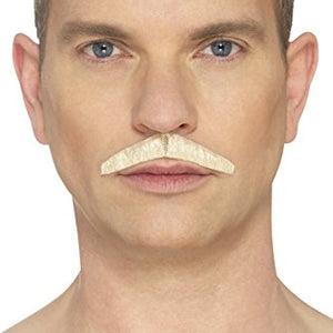 Smiffys 49642 The Pencil Moustache, Blonde, One Size
