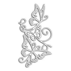 Penny Black Flowing Butterflies Steel Die (51-444)