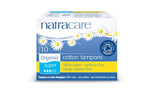 Natracare Organic Super Cotton Tampons - Pack of 10 Tampons