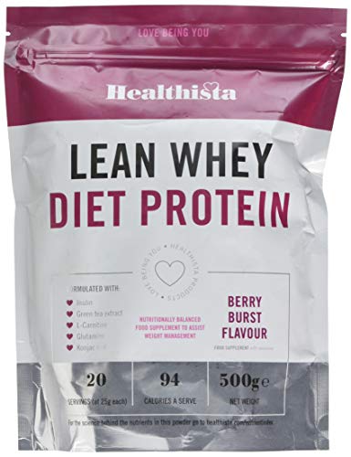 Healthista Lean Diet Whey Protein Berry Burst Powder, 500 g 90077