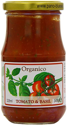 Organico Tomato and Basil Organic Sauce from Tuscany 340 g (Pack of 6)
