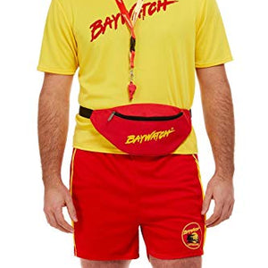 Smiffys 52230 Officially Licensed Baywatch Kit, Unisex Adult, Red, One Size