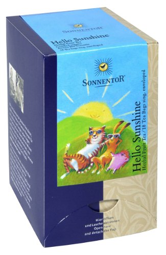 Sonnentor Hello Sunshine Herbal Fruit Tea 2.5 g (Pack of 2, Total of 36 Double Chamber Tea Bags)