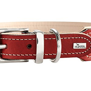 Collar Virginia, 40 Red/Tan, Leather | Hunter