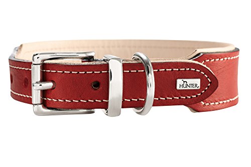 Collar Virginia, 55 Red/Tan, Leather | Hunter