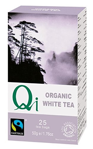 QI HERBAL HEALTH Organic Fairtrade White Tea 25bags (PACK OF 6)