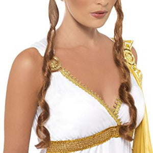 Smiffys Helen of Troy Wig with Curls - Brown