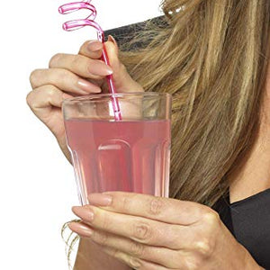 Smiffys 44642 Hen Party Drinking Straws, Pink, One Size