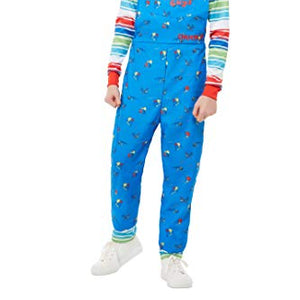 Smiffys 82005L Officially Licensed Chucky Costume, Boys, Blue, L - Age 10-12 years