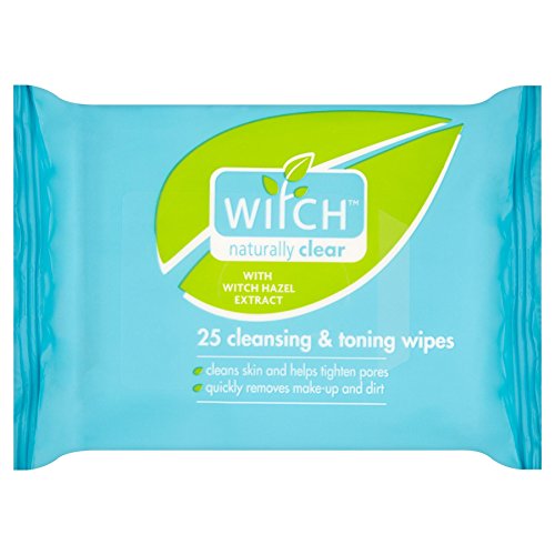 6 x Witch Naturally Clear 25 Cleansing & Toning Wipes