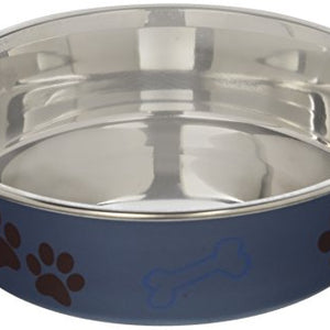 Metallic Bella Bowls Medium-Blueberry | Loving Pet Products