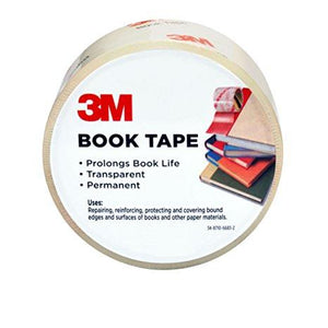 Scotch Book Tape, 2.83 in. x 15 yd., 1 Roll/Pack
