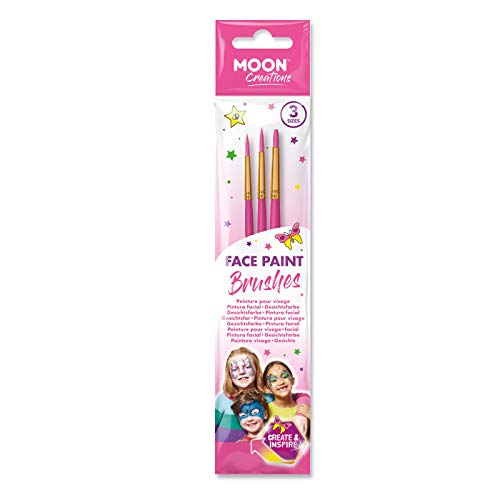 Moon Creations - Face Paint Brush Set (Pink)
