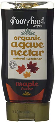 The Groovy Food Company Organic Agave Nectar Maple Flavour 250ml (Pack of 3)