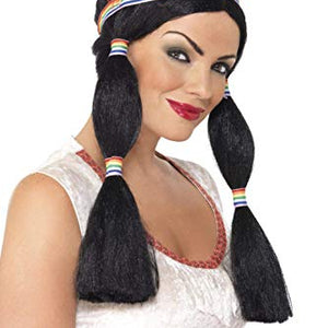Smiffy's Indian Princess Wig - Black