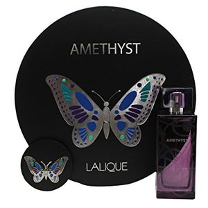 Lalique Amethyst Eau de Parfum Spray and Mirror Gift Set For Her, 100 ml