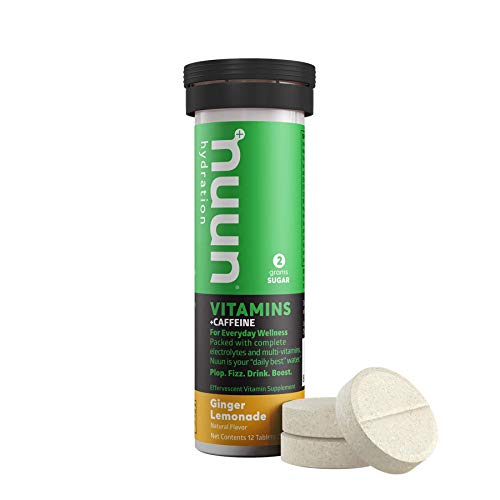 Nuun Vitamins + Energy: Ginger Lemonade Daily Supplement (Tube of 12 Tablets)