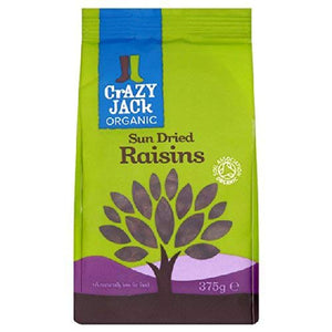 Crazy Jack Organic Sun-dried Raisins 375g Fruits Nuts & Seeds Healthy Food