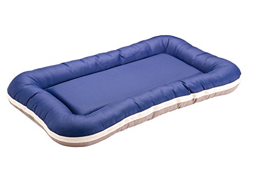 Dog Cushion Milo 100X75 Cm Mid Blue/Taupe | Hunter