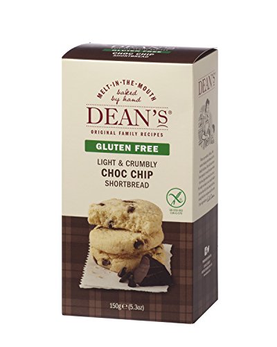 Dean's Gluten Free Chocolate Chip Shortbread Rounds 150 g (Pack of 4)