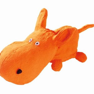 Dogtoy Squeezy Hippo S Orange, 18 Cm  Pack Of 3 | Hunter