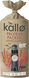 Kallo Protein Packed Lentil Cakes 100g (Pack of 6)