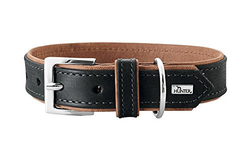 Collar Porto, 60 Black/Cognac, Leather | Hunter