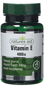 Natures Aid Aid 400iu Vitamin E - Pack of 60 Capsules