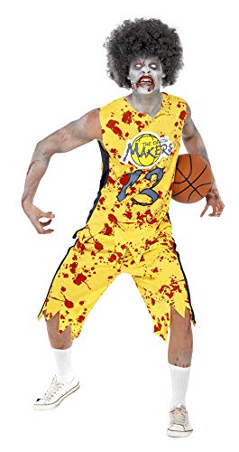 Smiffys High School Horror Zombie Basketball Player with Top and Shorts - Large 42-44