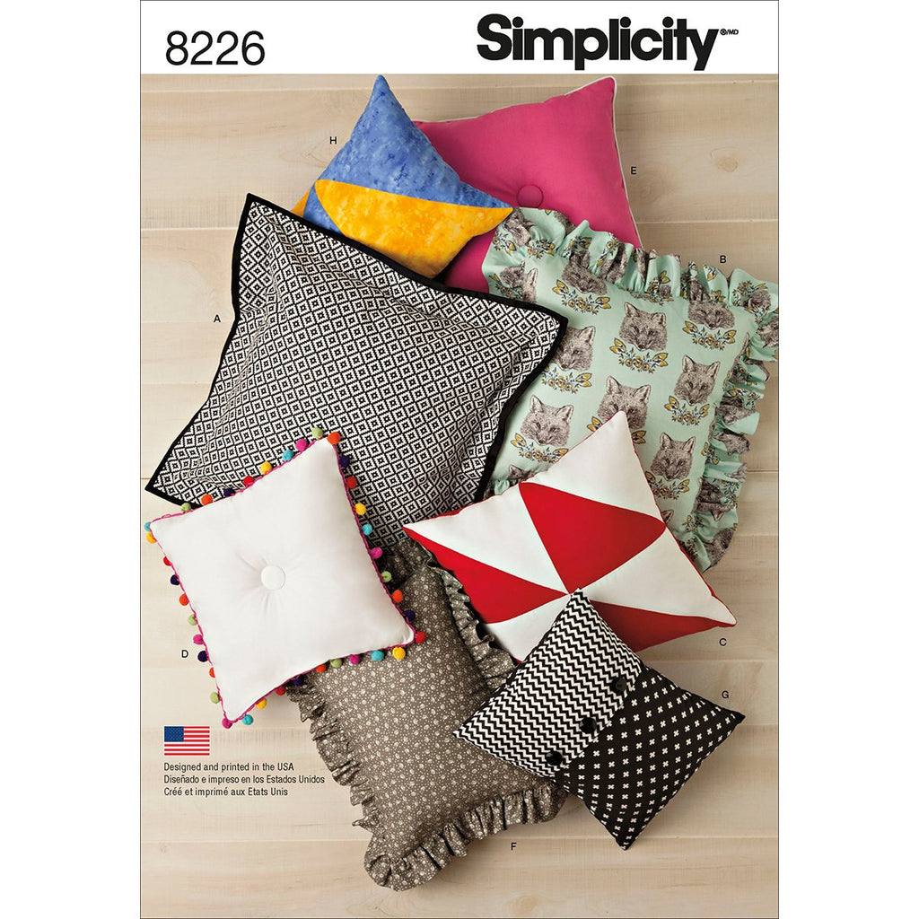 Simplicity Creative Patterns US8226OS 8226 Simplicity Pattern 8226 Easy Pillows
