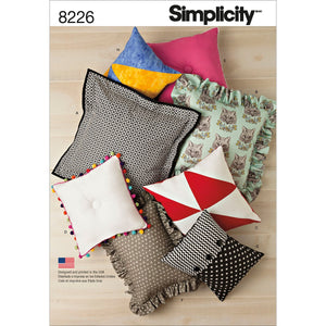 Simplicity Creative Patterns US8226OS 8226 Simplicity Pattern 8226 Easy Pillows